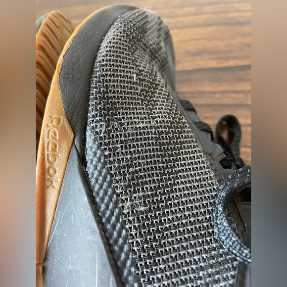Reebok, women 7, Nano black mesh CrossFit zero drop fitness gym exercise workout - Picture 5 of 10